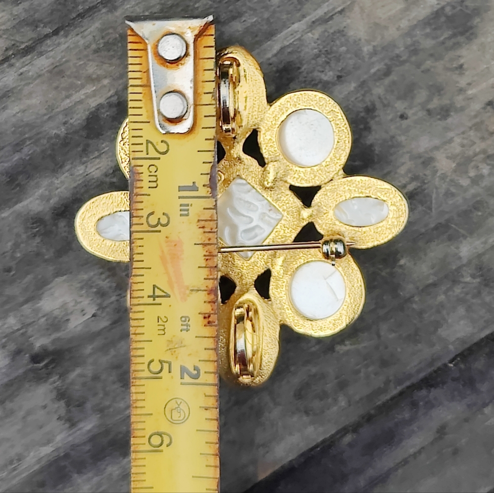 🦪 Vintage Carolee Pearl Pendant/Pin - Picture 5 of 5